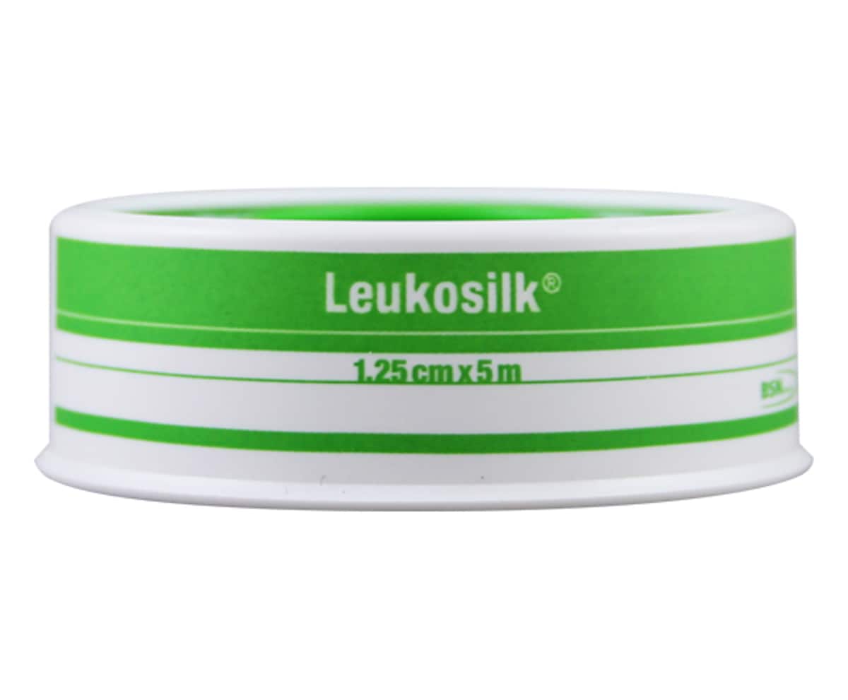 Leukosilk Hypoallergenic Silk Tape 1.25cm x 5m 1 Roll