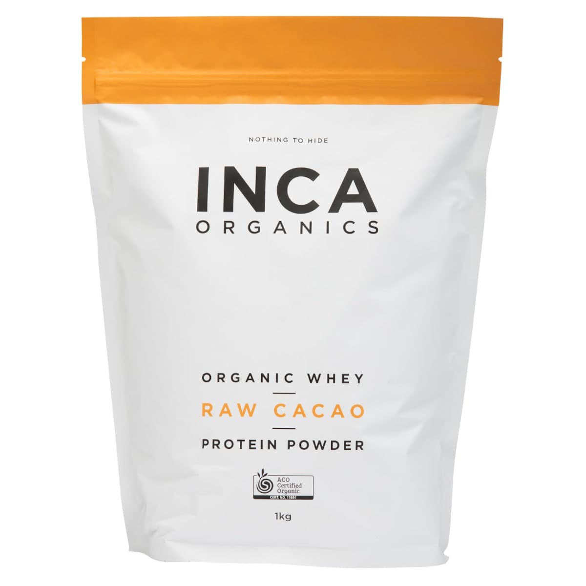 Inca Organics Organic Whey Raw Cacao Protein Powder 1kg