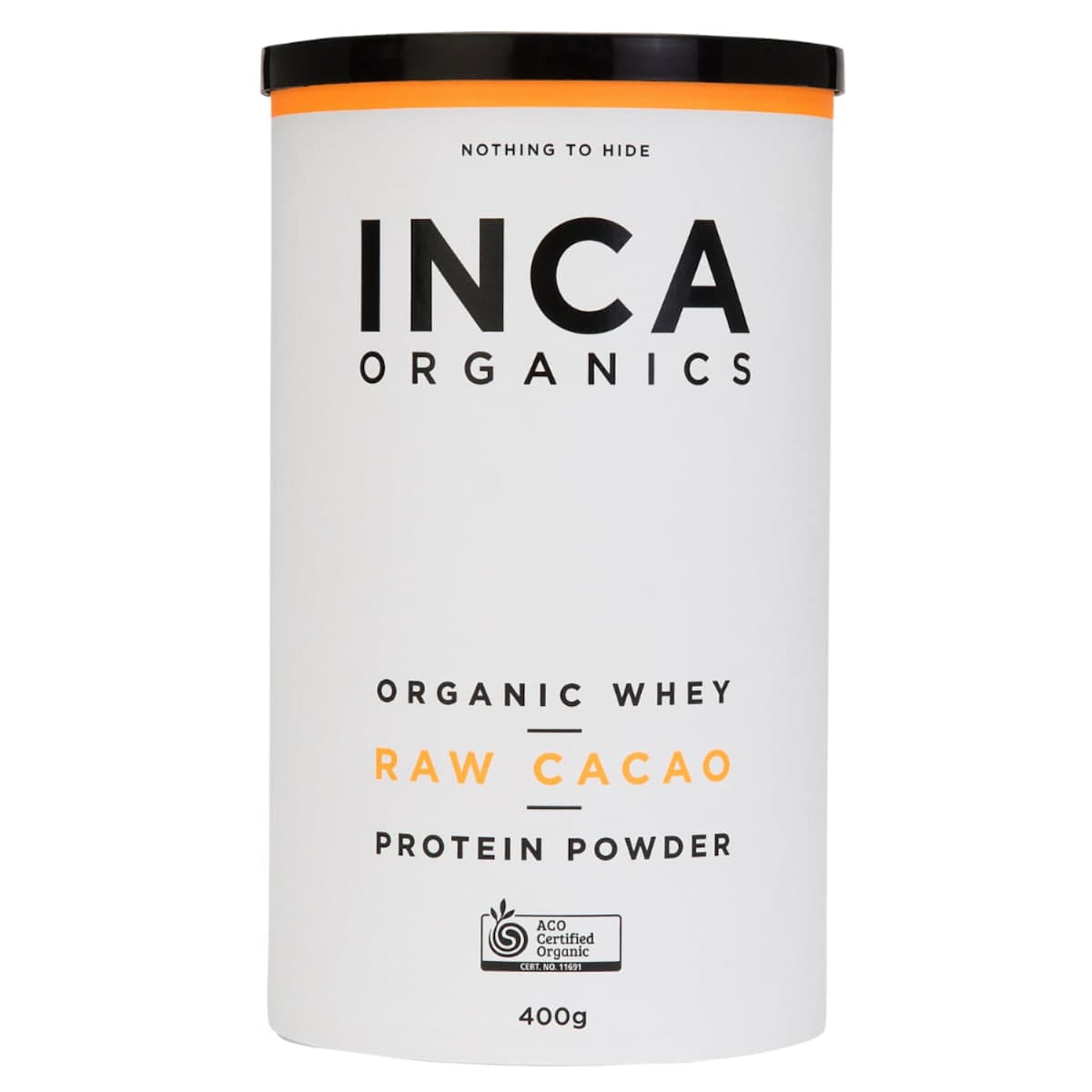 Inca Organics Organic Whey Raw Cacao Protein Powder 400g