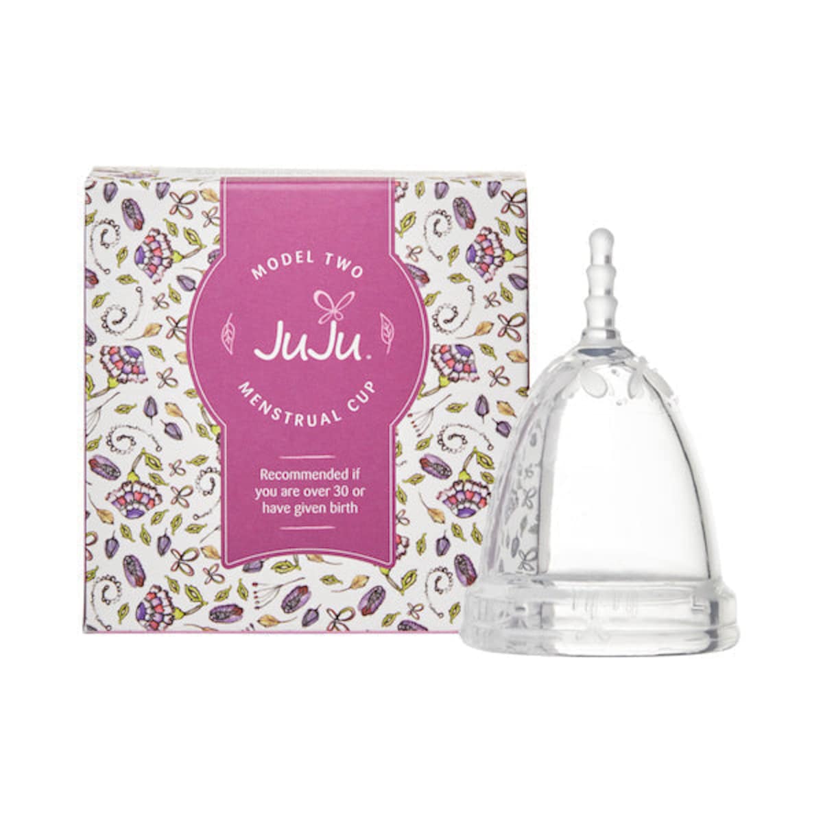 JuJu Model 2 Clear Menstrual Cup