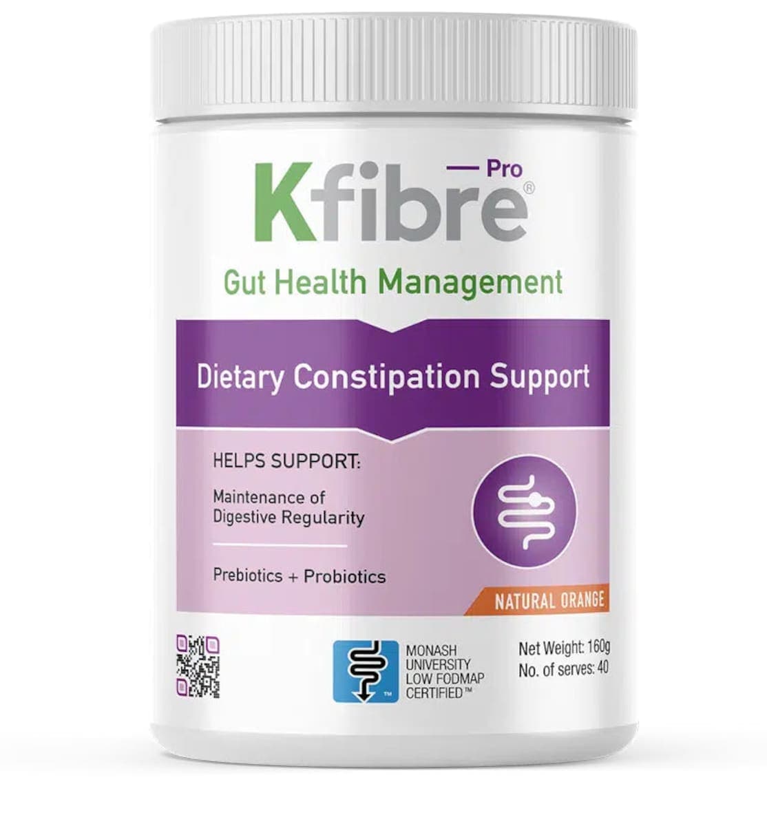 Kfibre Pro Dietary Constipation Support Prebiotics + Probiotics 160g