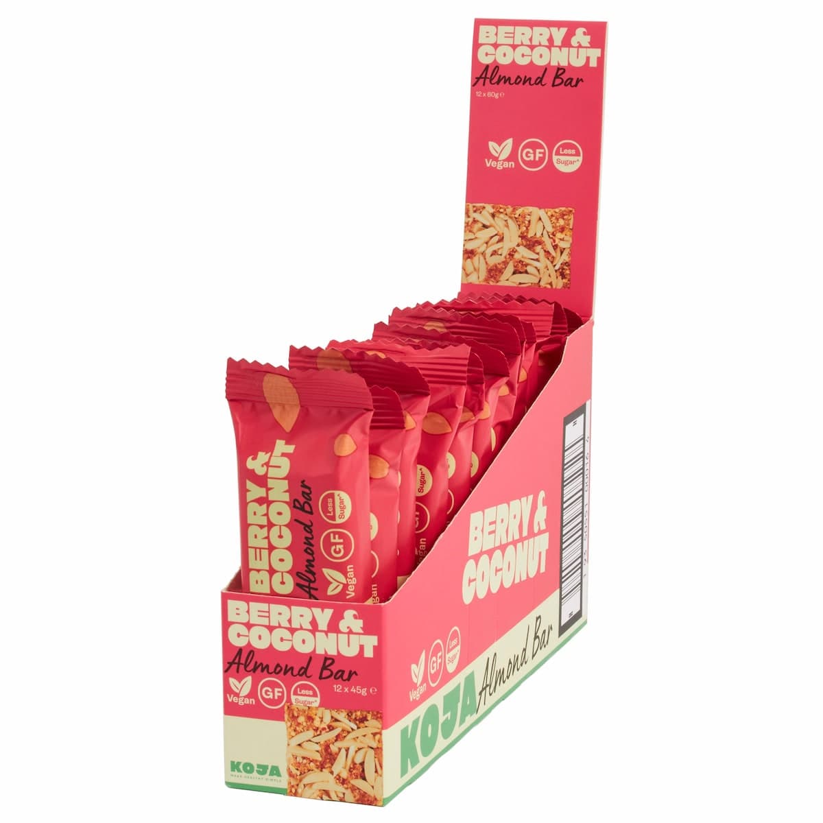 Koja Almond Bar Berry Coconut 12 x 45g