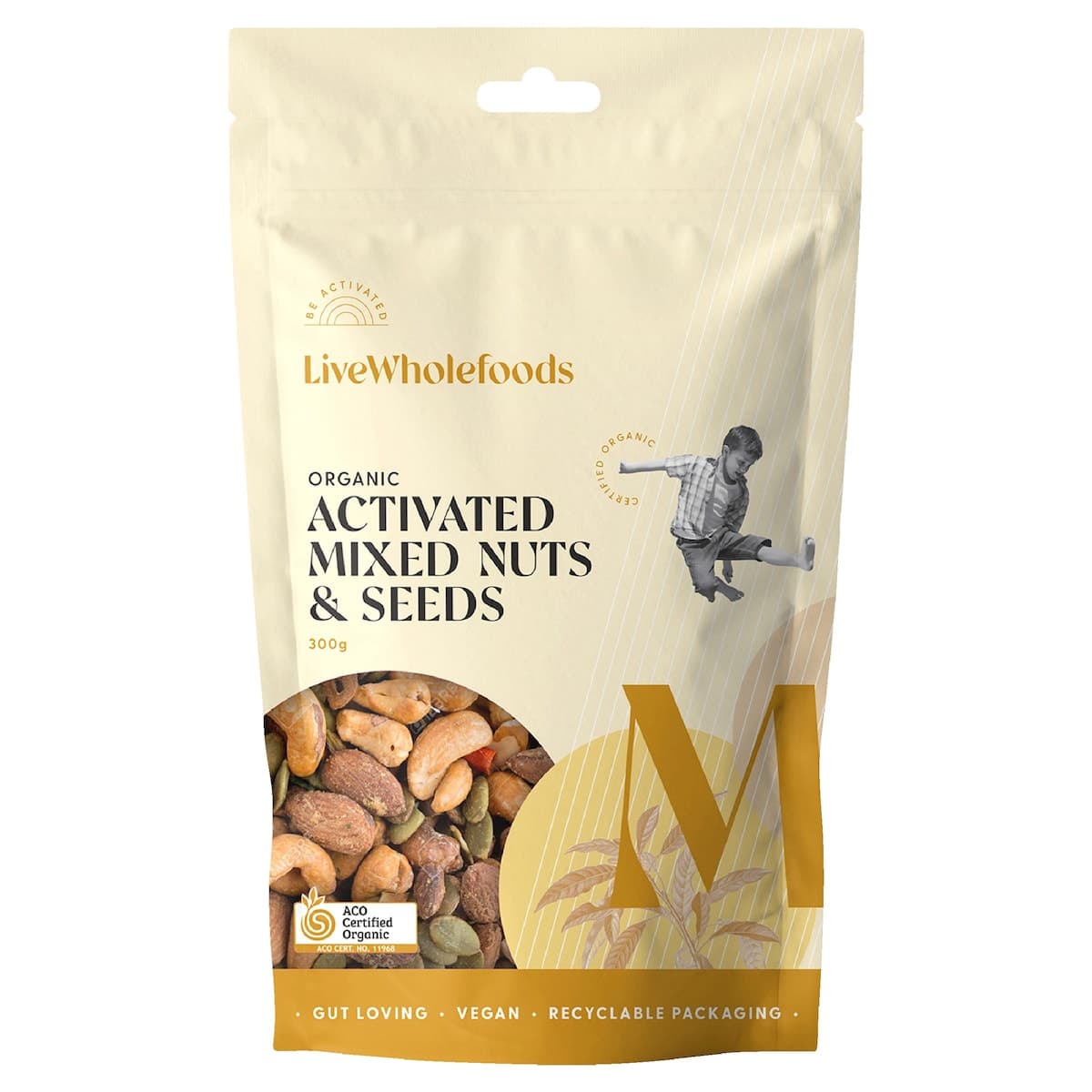 Live Wholefoods Org Activated Mixed Nuts & Seeds 300g