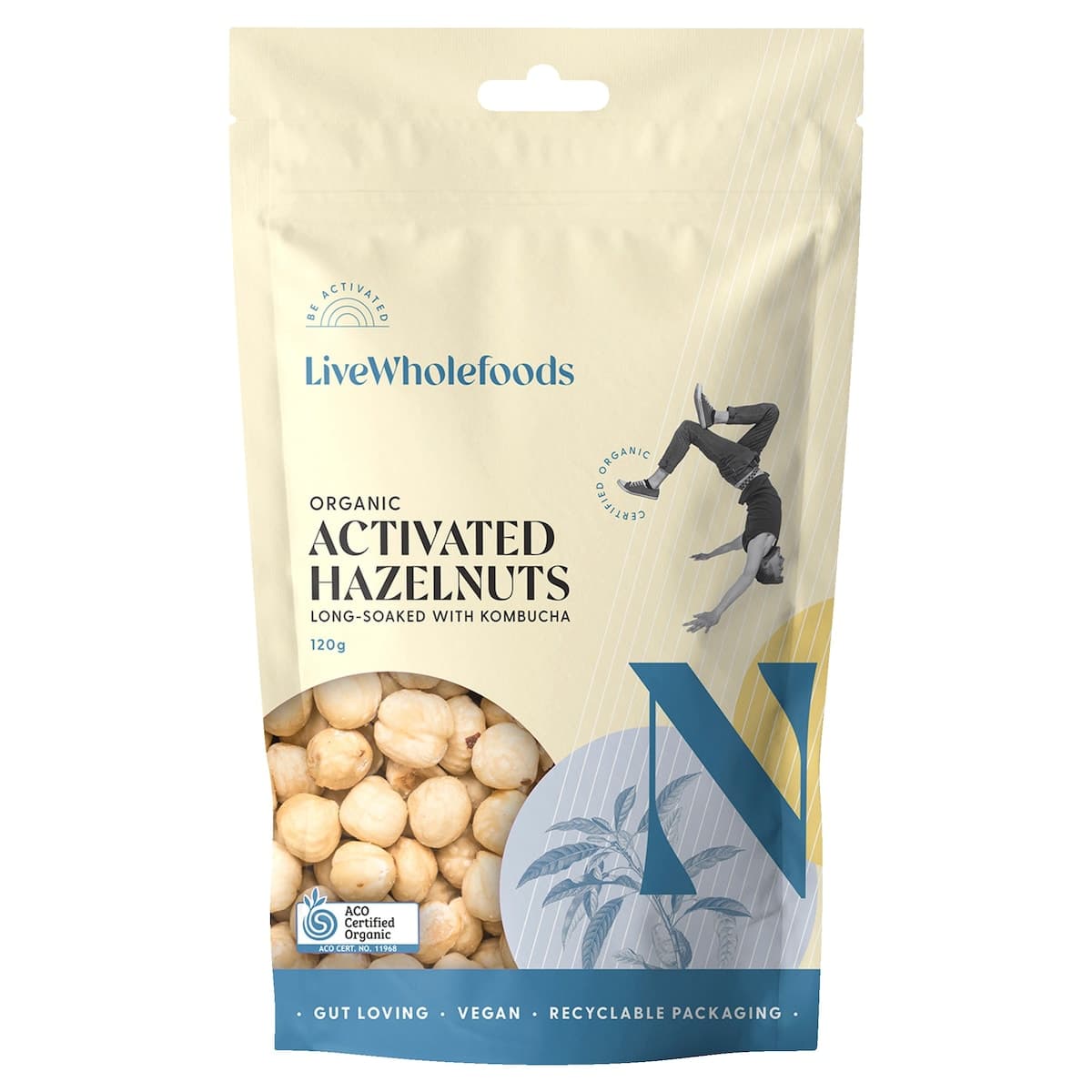 Live Wholefoods Organic Activated Hazelnuts 120g