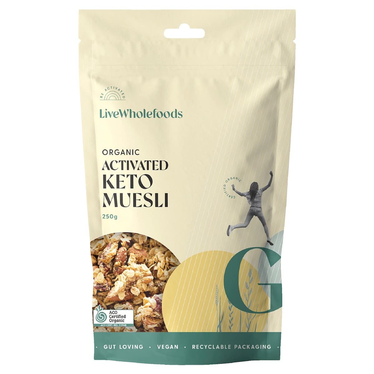 Live Wholefoods Organic Activated Keto Muesli 250g