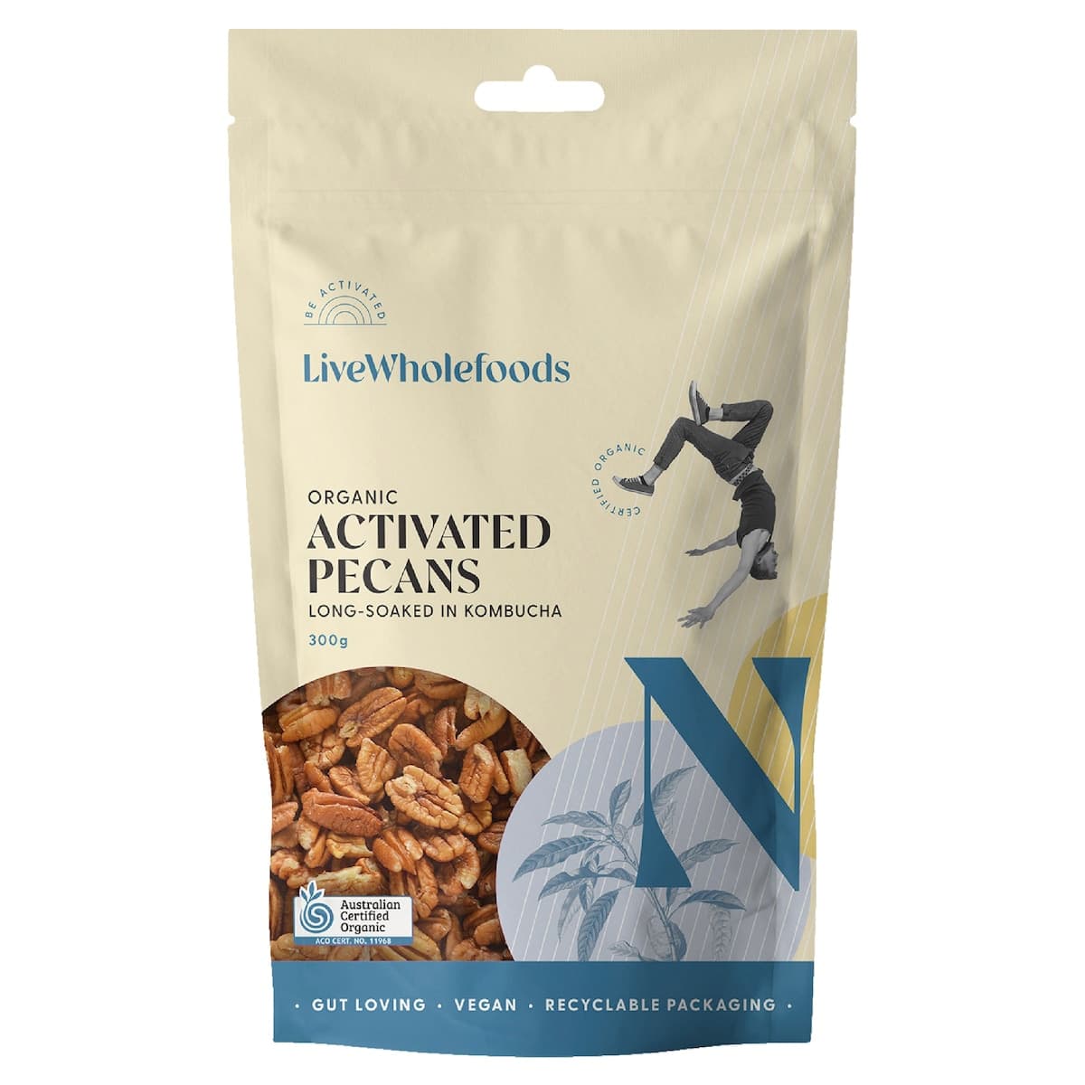 Live Wholefoods Organic Activated Pecans 300g
