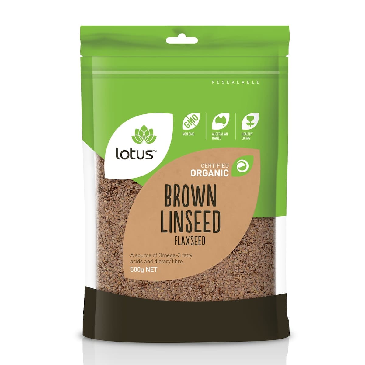 Lotus Organic Linseed (Flaxseed) 500g
