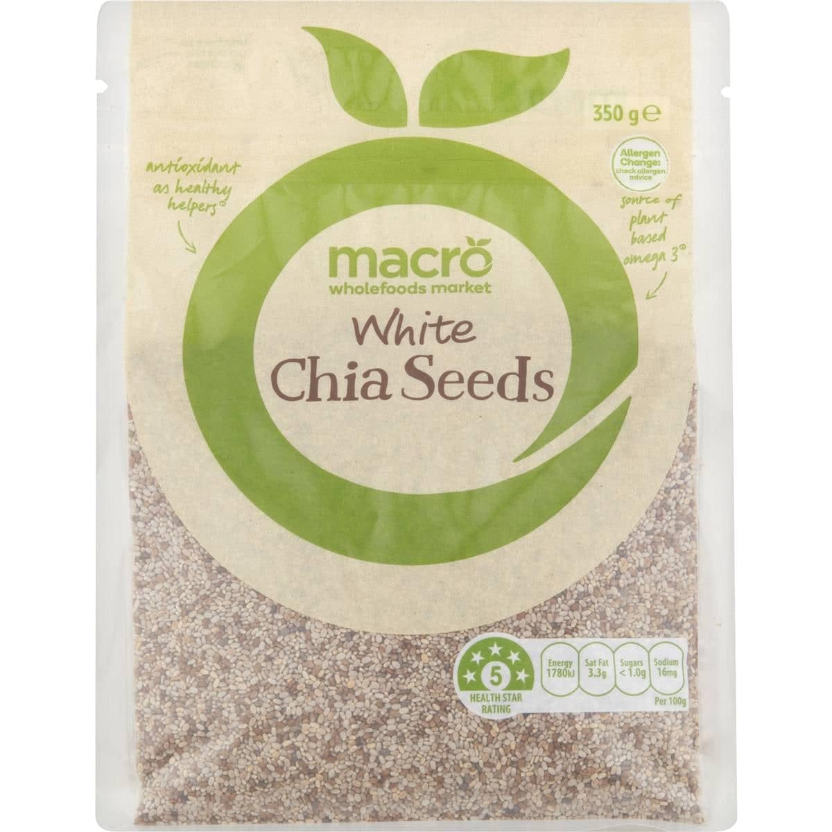 Macro White Chia Seeds 350g