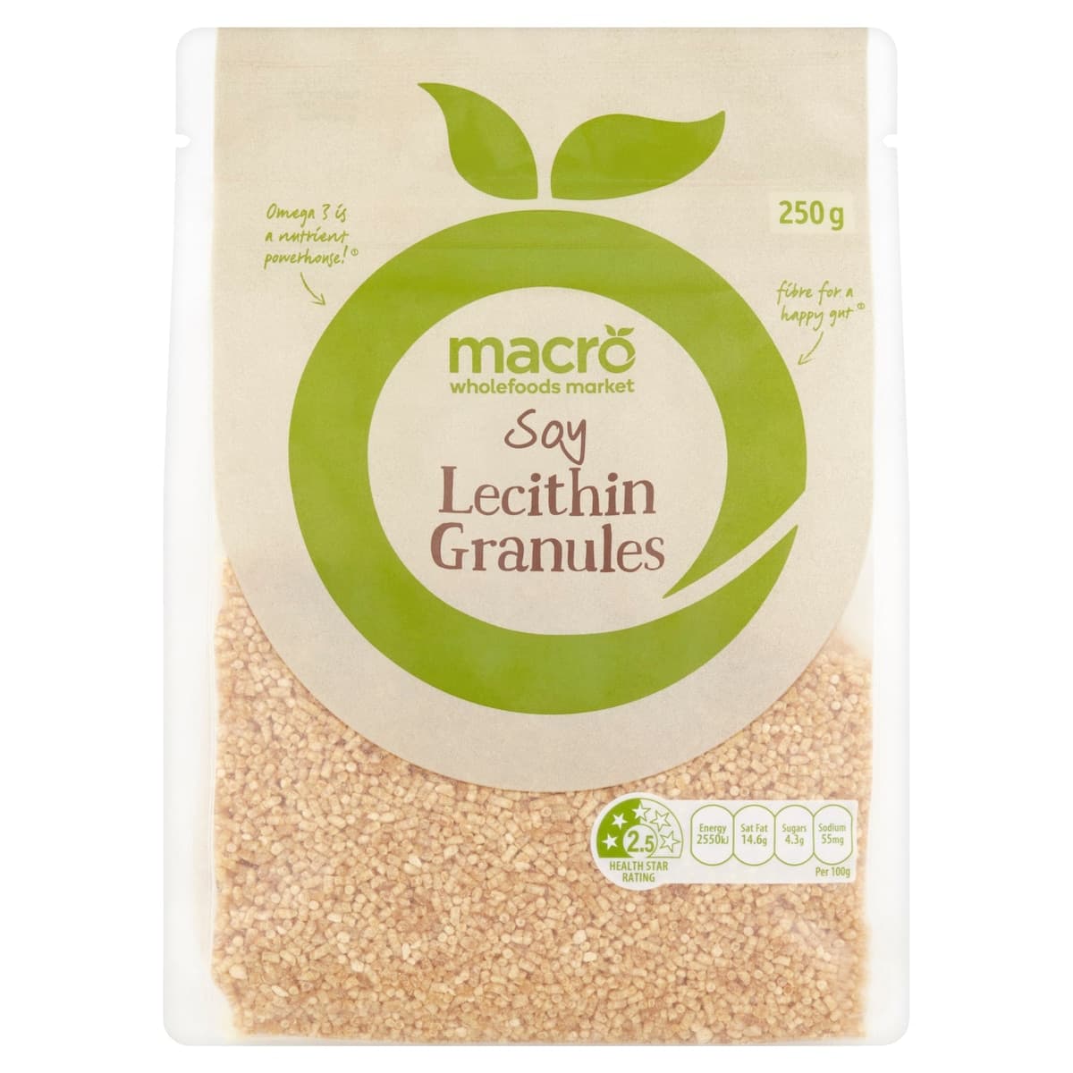 Macro Soy Lecithin Granules 250g
