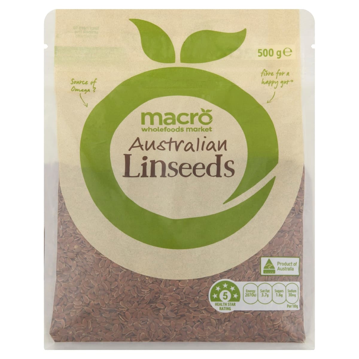 Macro Australian Linseeds 500g