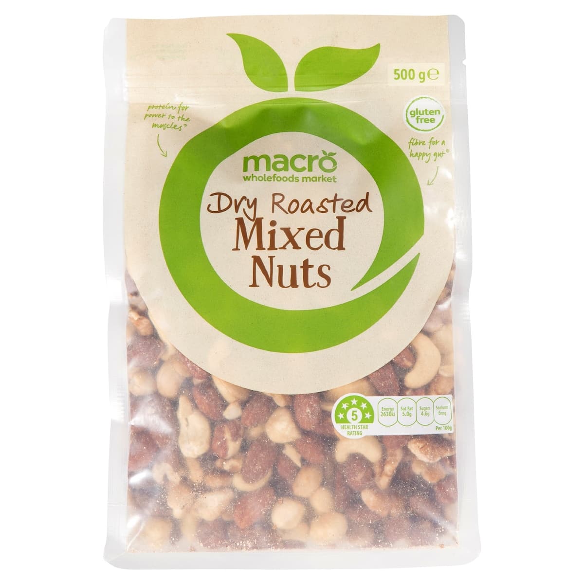 Macro Mixed Dry Roasted Mixed Nuts 500g