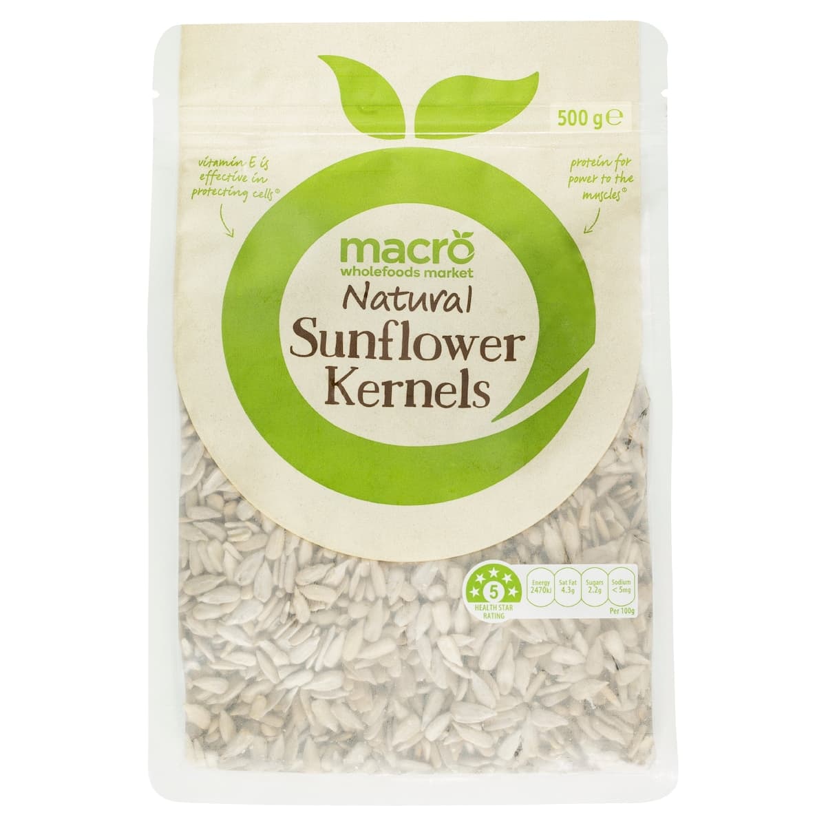 Macro Natural Sunflower Kernels 500g