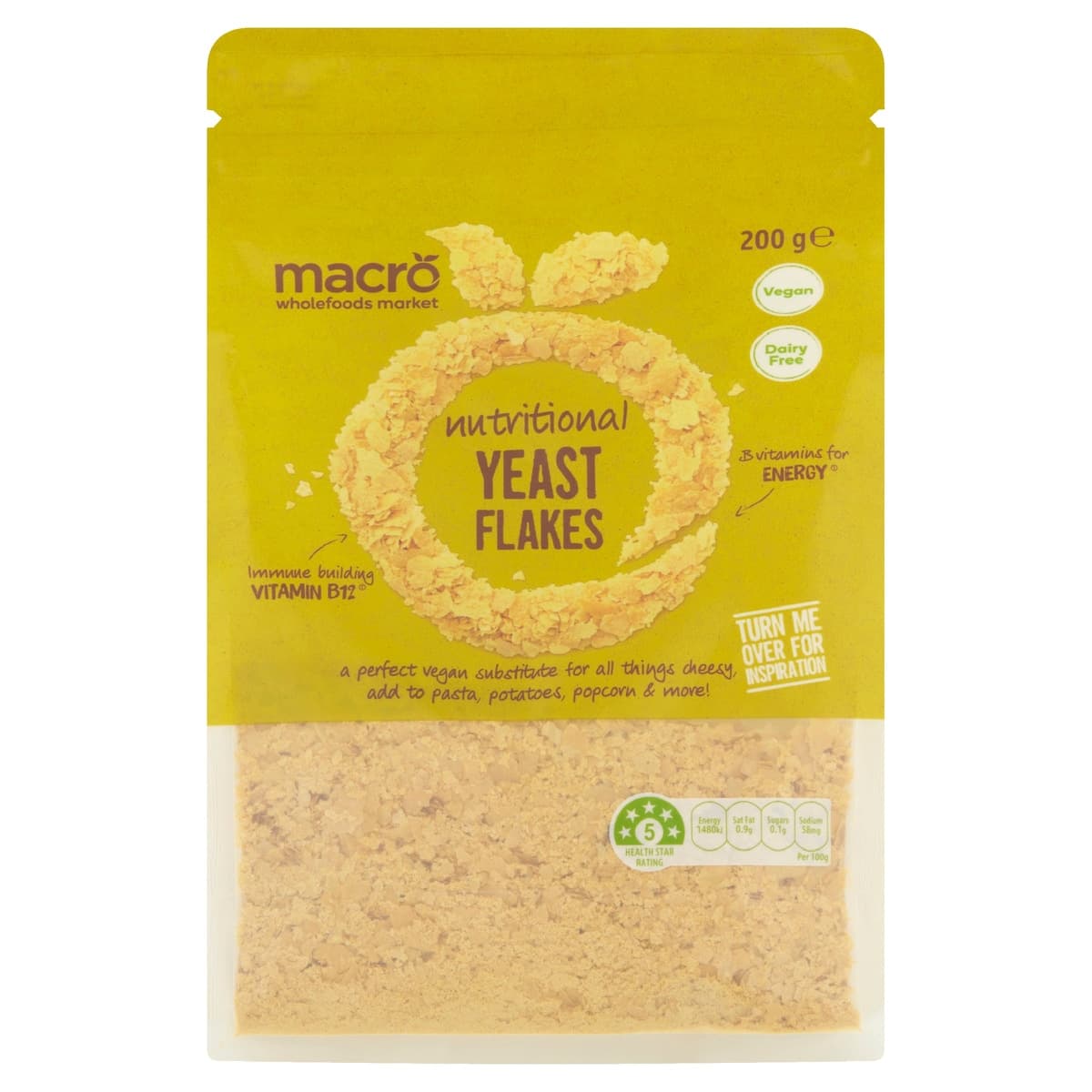 Macro Nutritional Yeast Flakes 200g