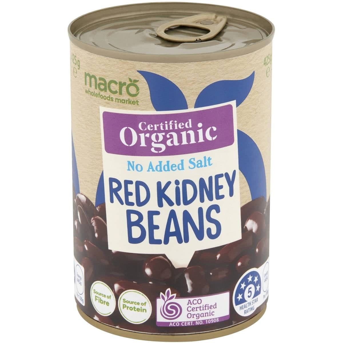 Macro Organic Red Kidney Beans 425g