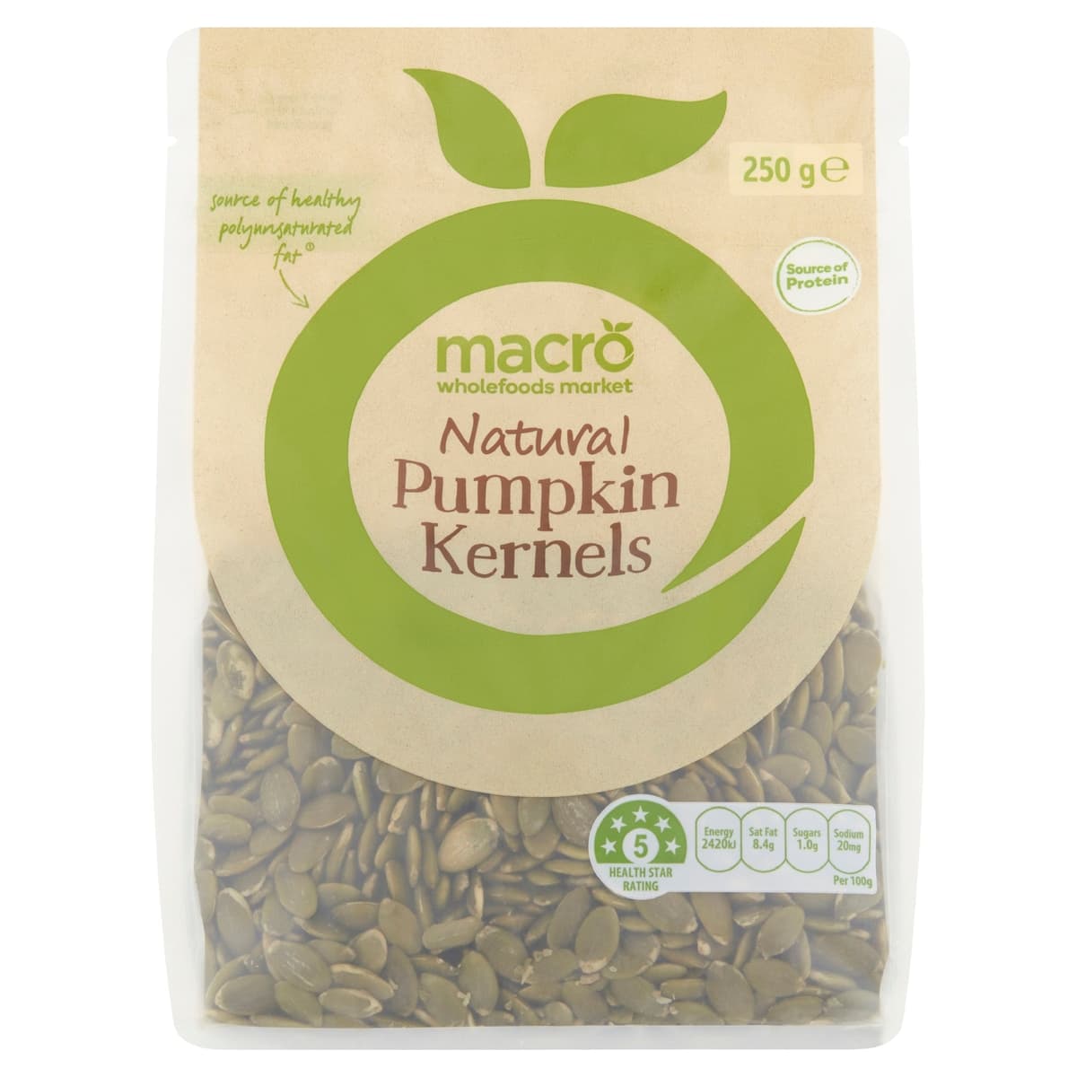 Macro Natural Pumpkin Kernels 250g