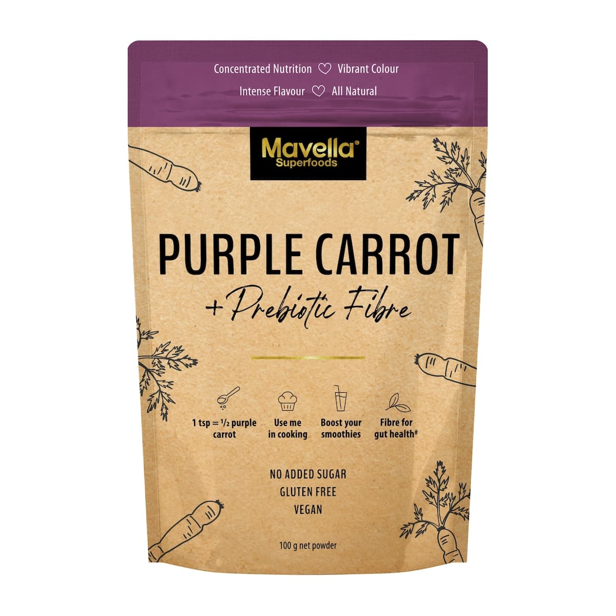 Mavella Purple Carrot Powder 100g
