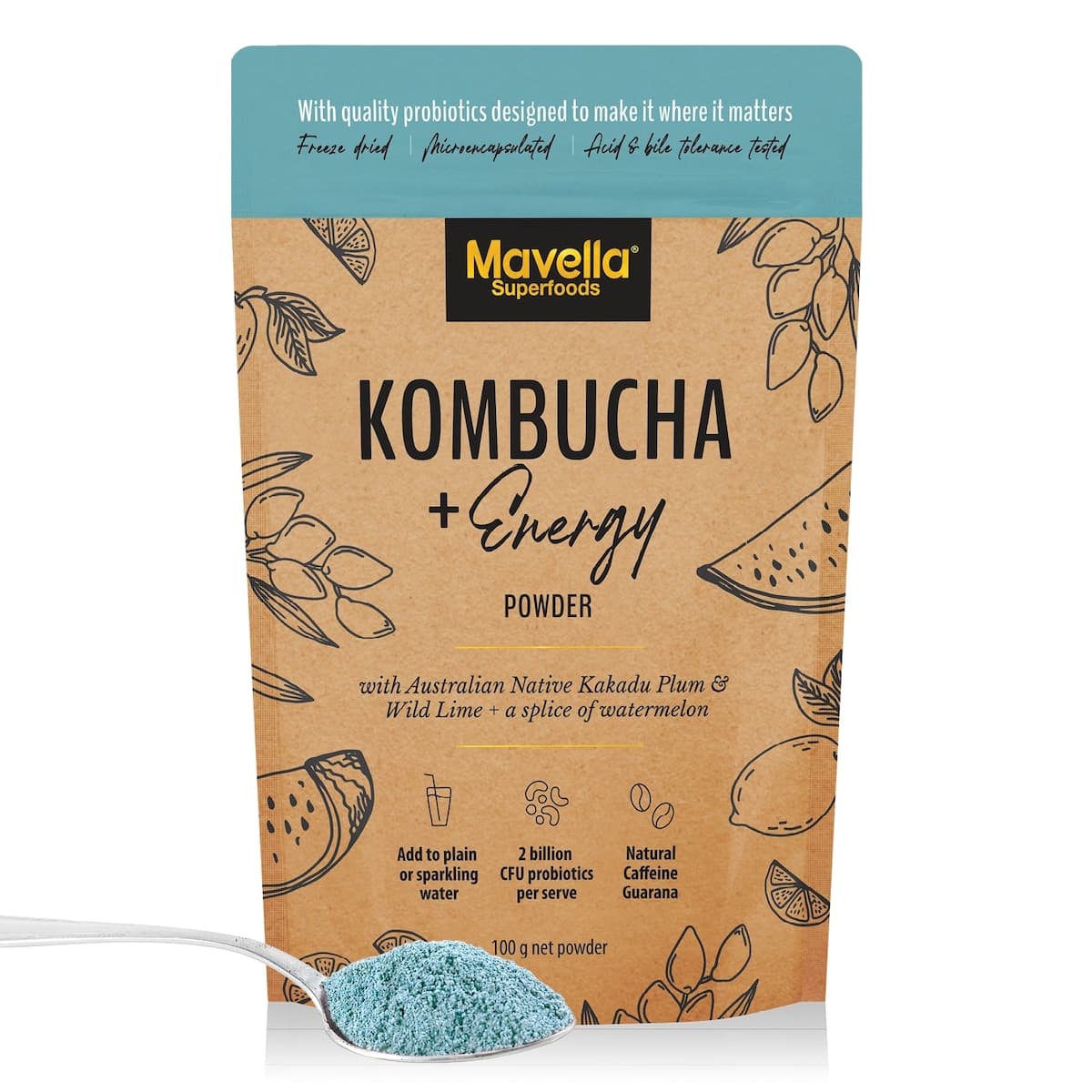 Mavella Superfoods Kombucha + Energy 100g