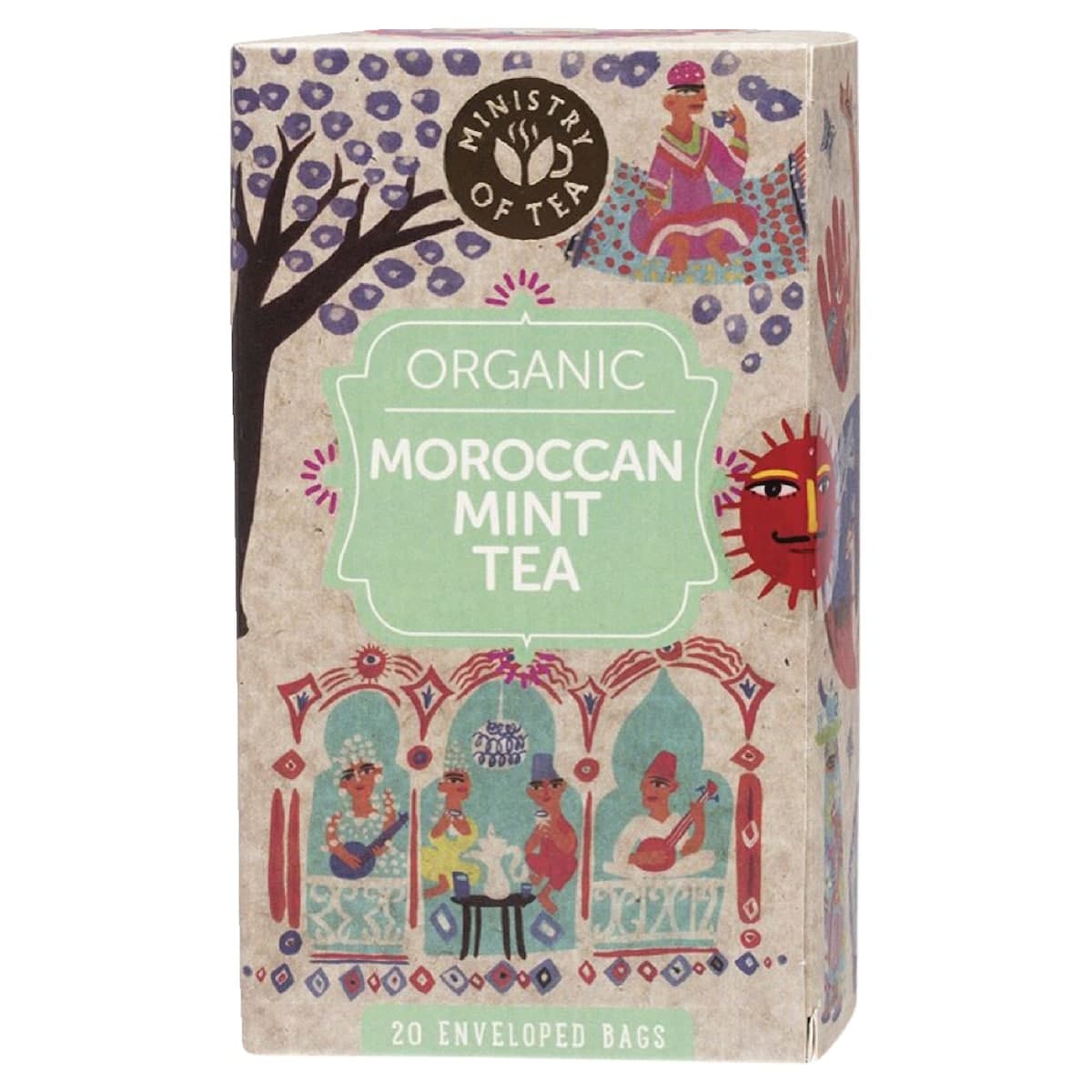 Ministry of Tea Organic Moroccan Mint Tea Bags 20 Pack