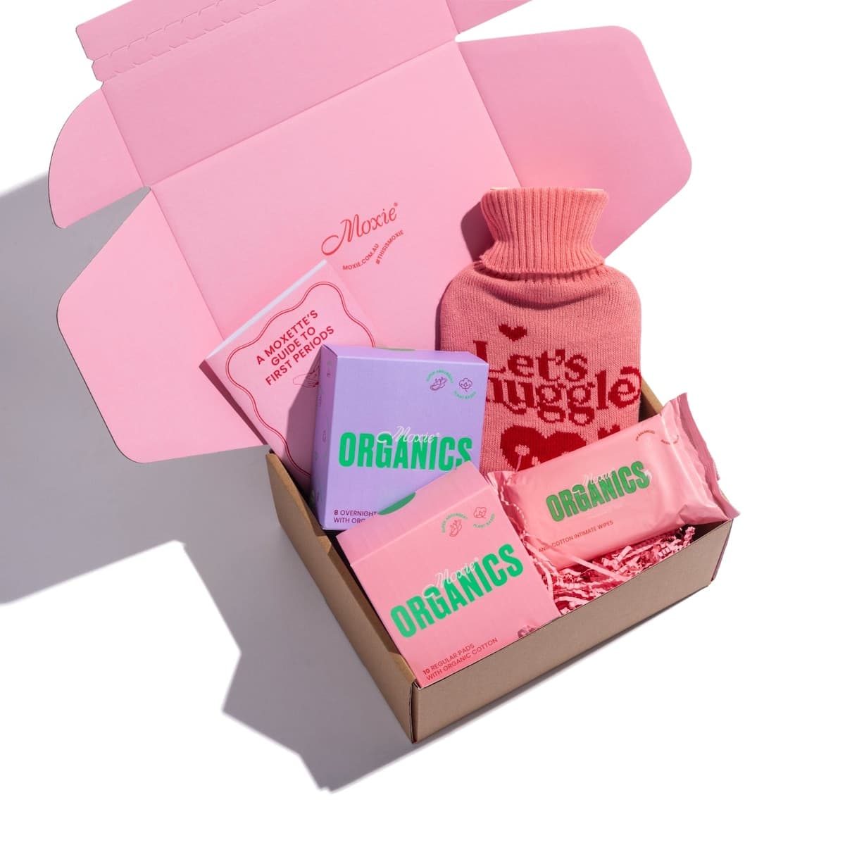 Moxie Welcome to Periods Essentials Box (with pads)