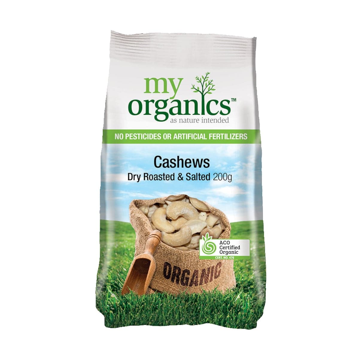 My Organics Dry Roasted & Salted Cashews 200g