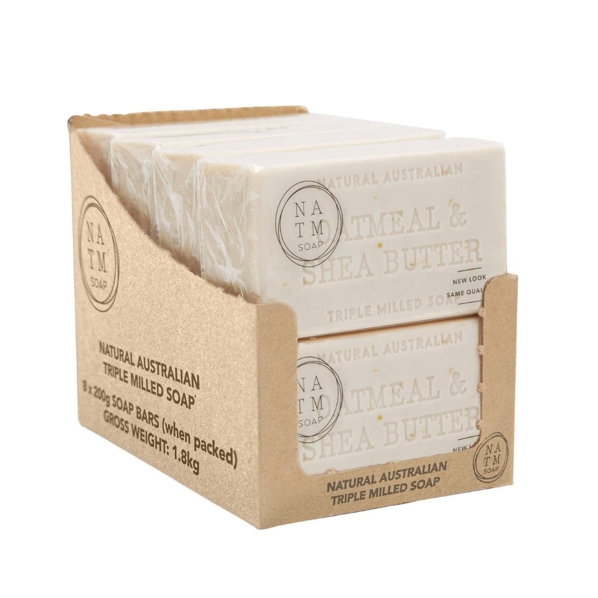 Natural Australian Triple Milled Colloidal Oatmeal Soap 8 x 200g