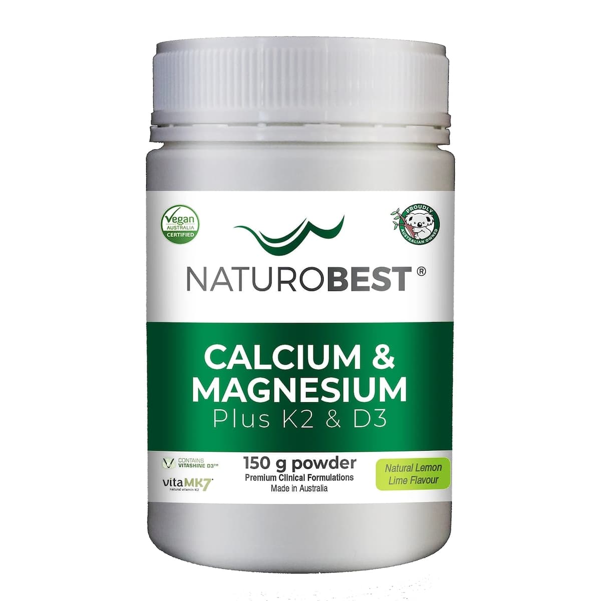 NaturoBest Calcium & Magnesium Plus K2 & D3 150g