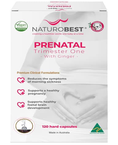 NaturoBest Prenatal Trimester One with Ginger 120 Capsules