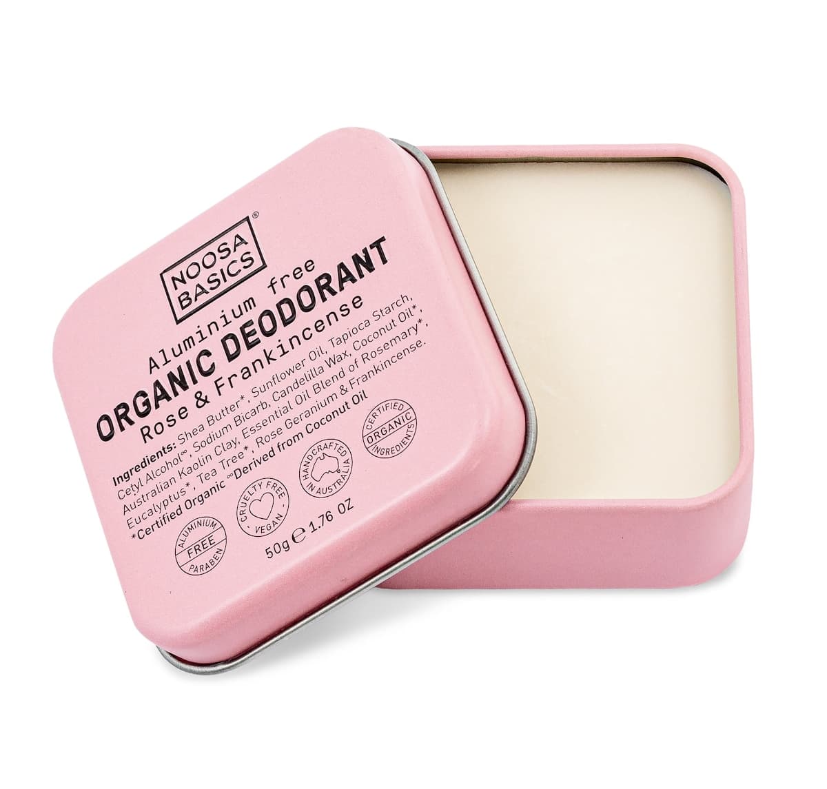 Noosa Basics Deodorant Tin - Rose & Frankincense 50g