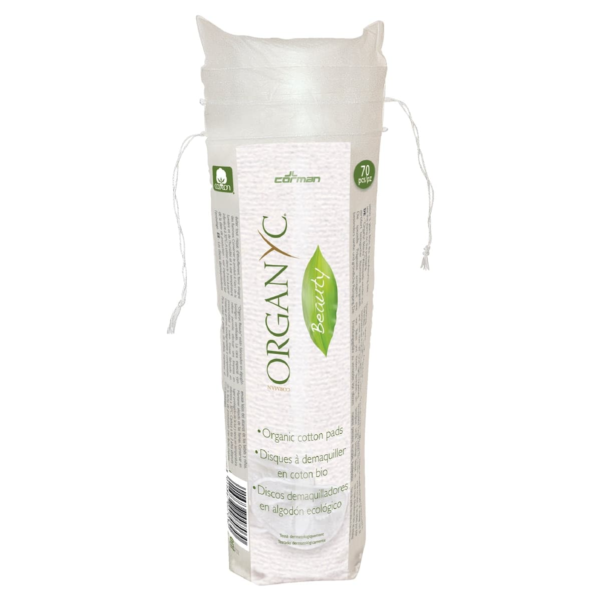 Organyc Beauty Cotton Pads 70 Pack