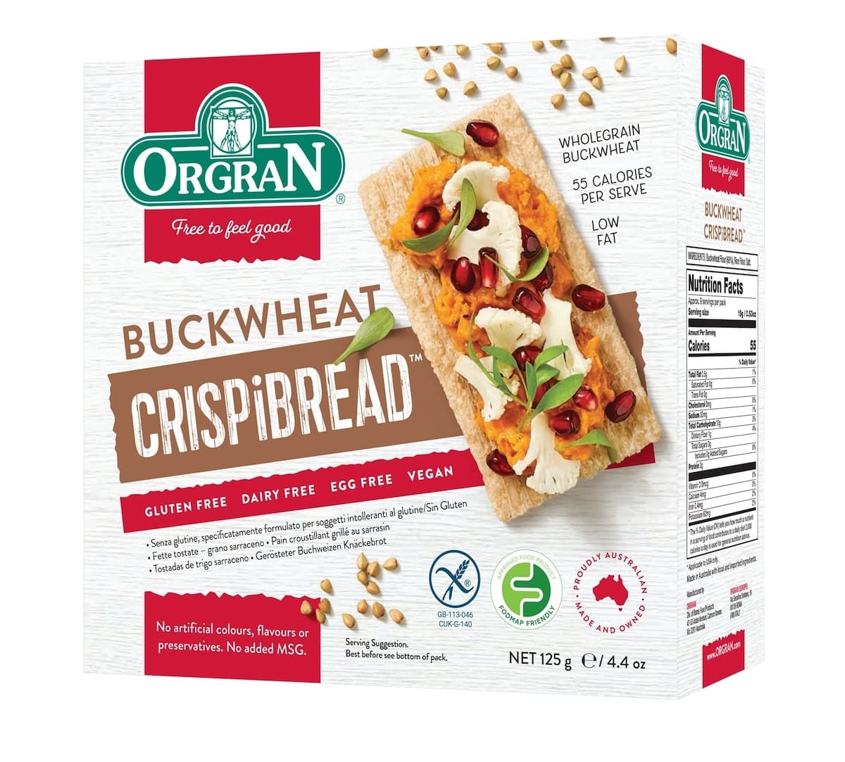 Orgran Buckwheat Crispibread 125g
