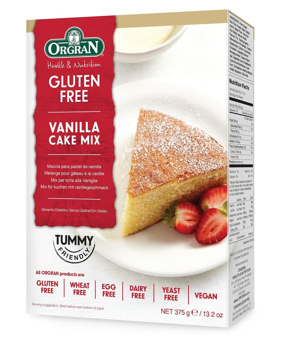 Orgran Vegan Vanilla Cake Mix 375g