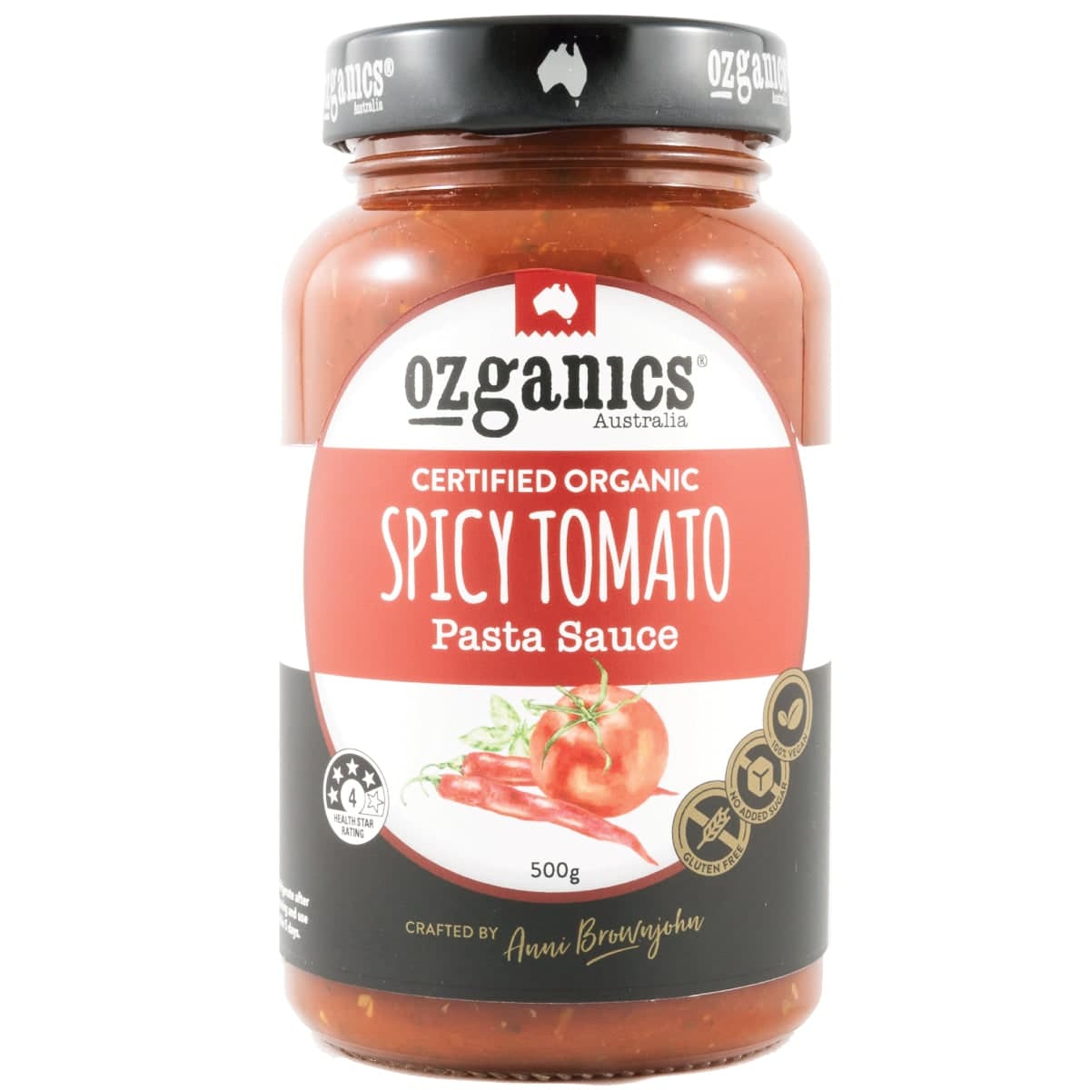 Ozganics Spicy Tomato Pasta Sauce 500g