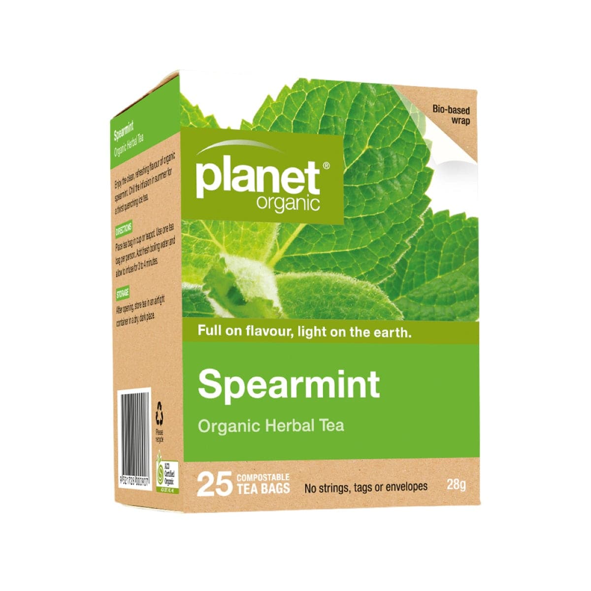 Planet Organic Spearmint Tea 25 Tea Bags