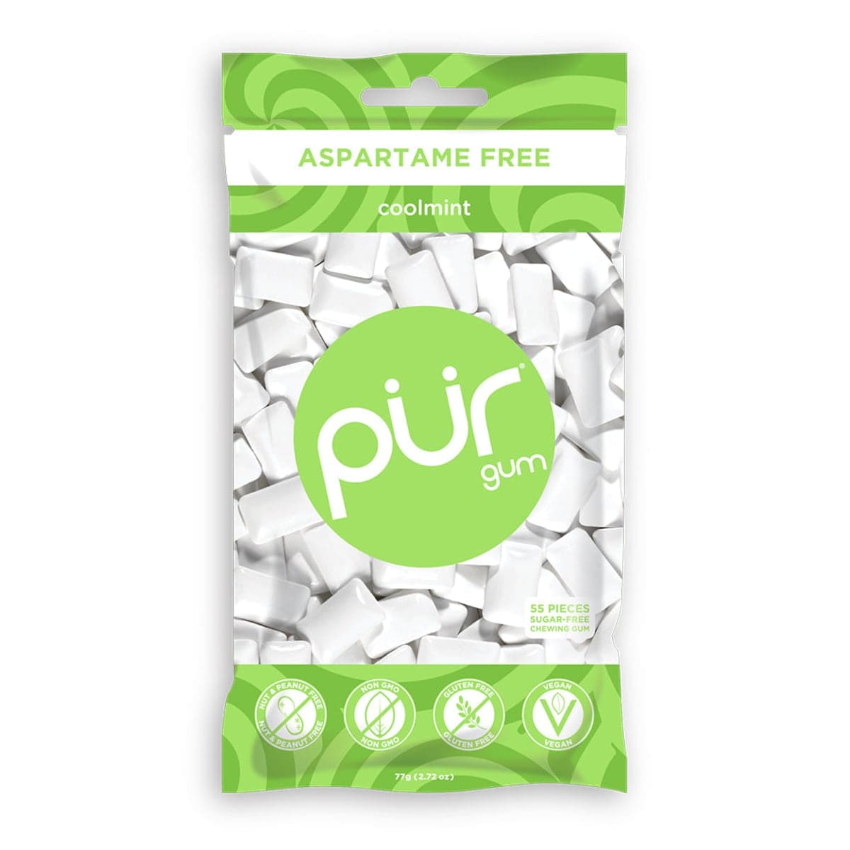 PUR Coolmint Gum Bag 77g