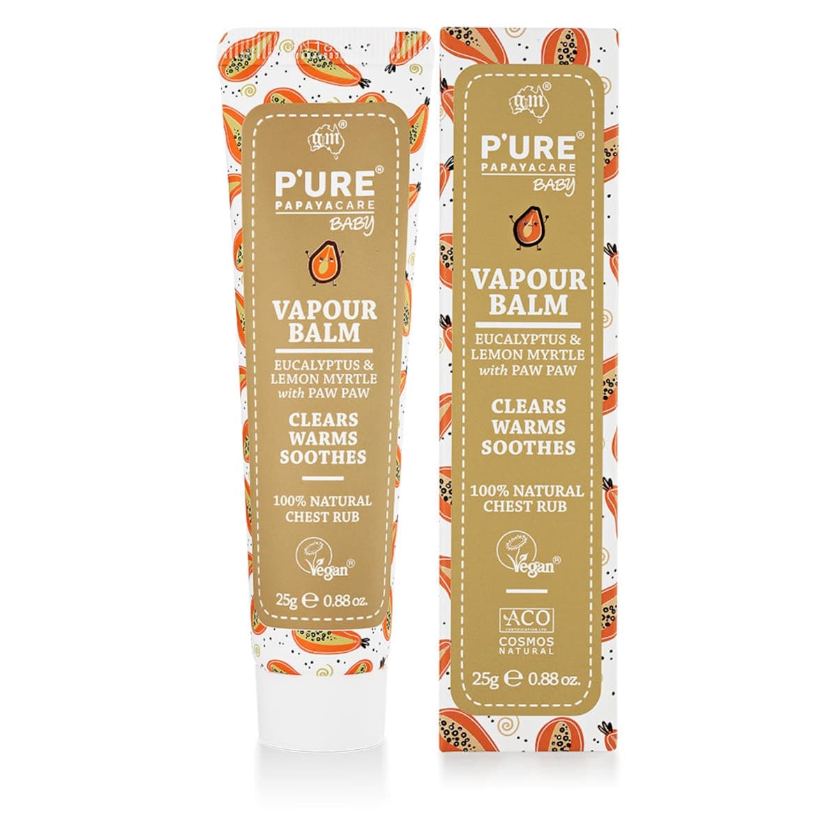P'ure Papayacare Baby Vapour Balm 25g