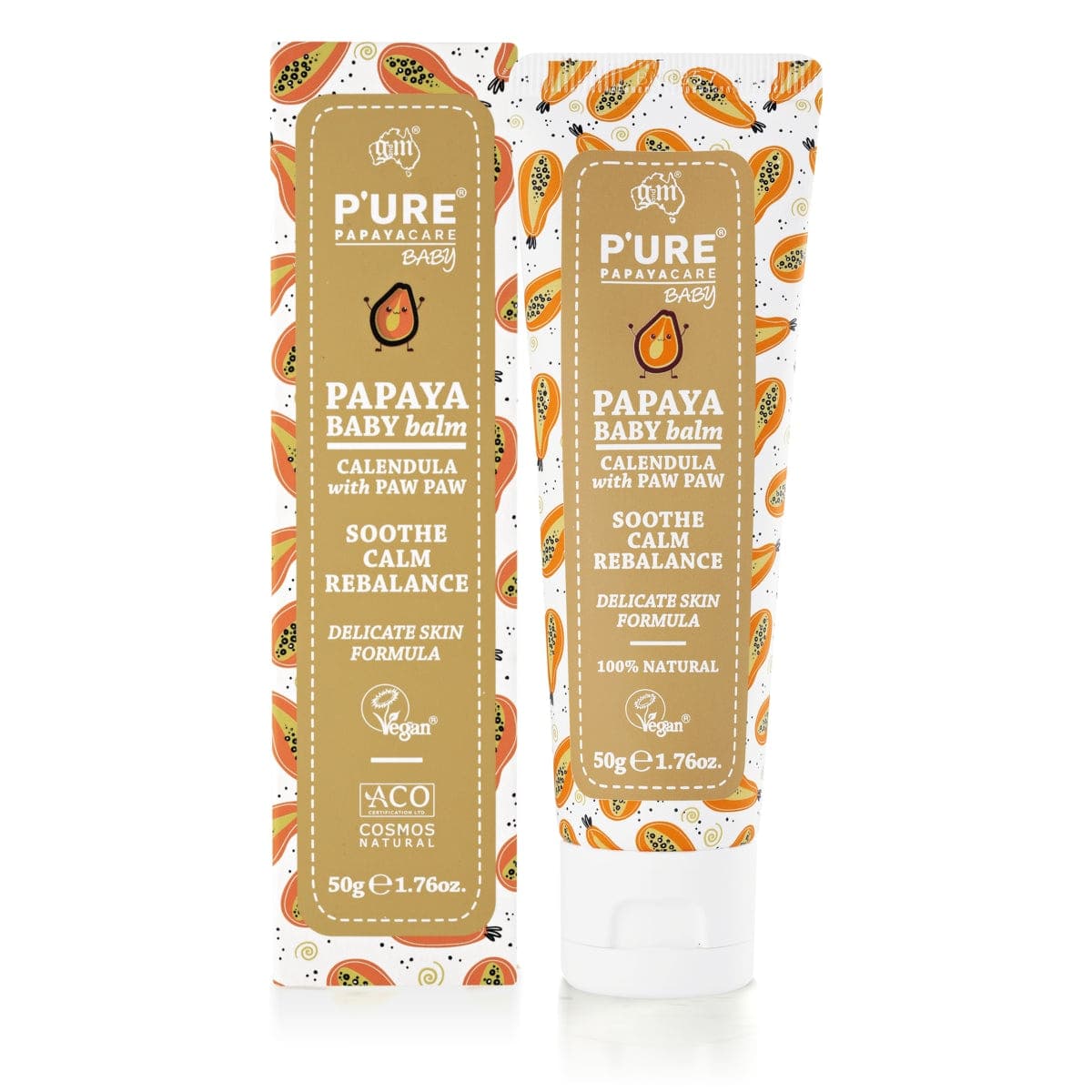 P'ure Papayacare Papaya Baby Balm 50g