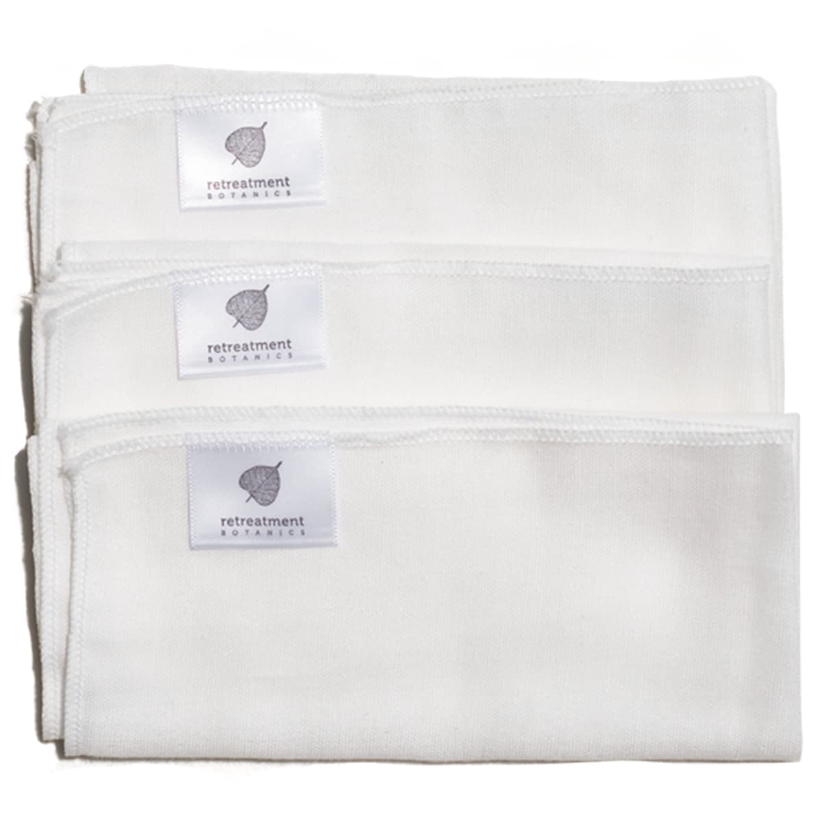 Retreatment Botanics Organic Face Cloths set of 3
