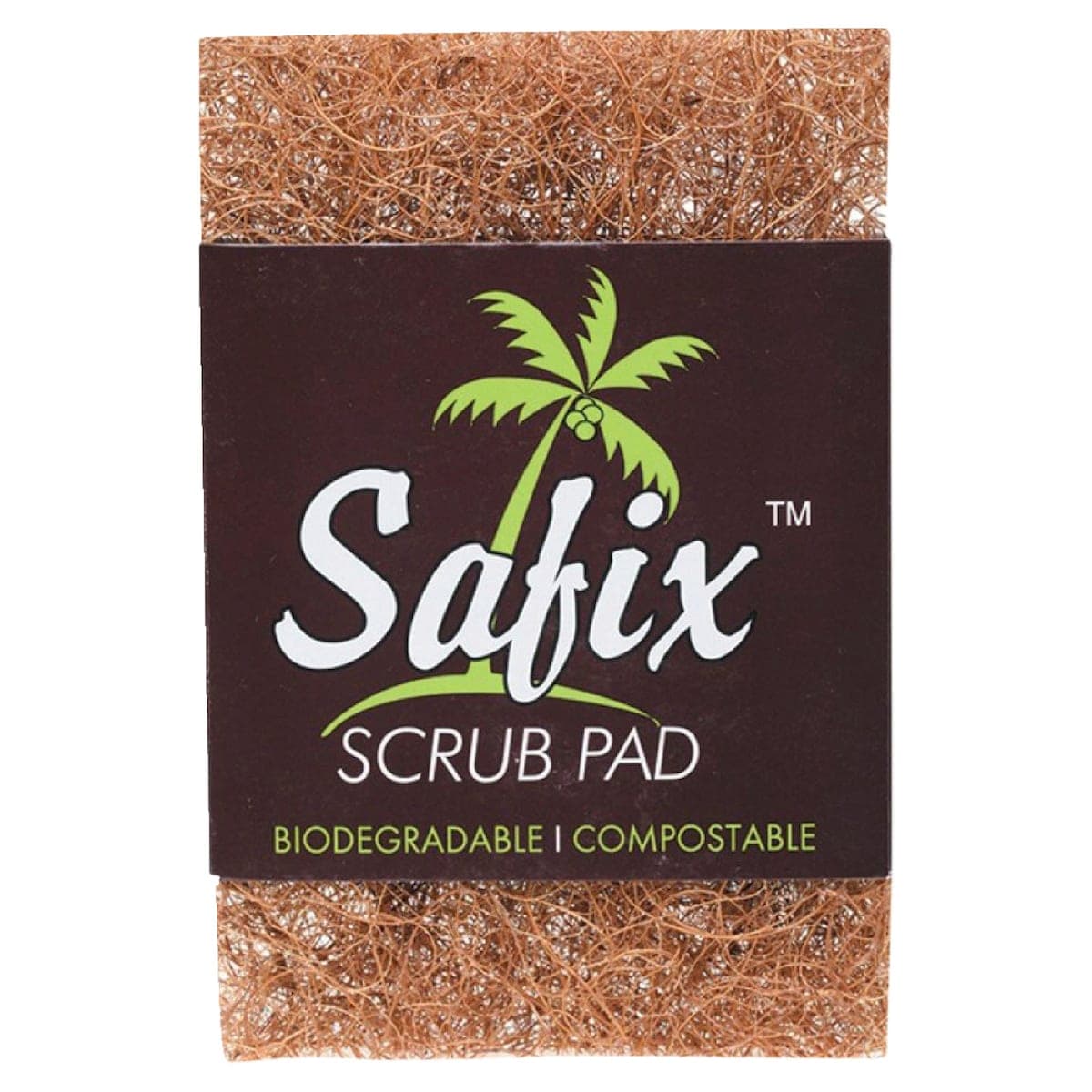 Safix Biodegradable Coconut Scrub Pad Large 1 Pack