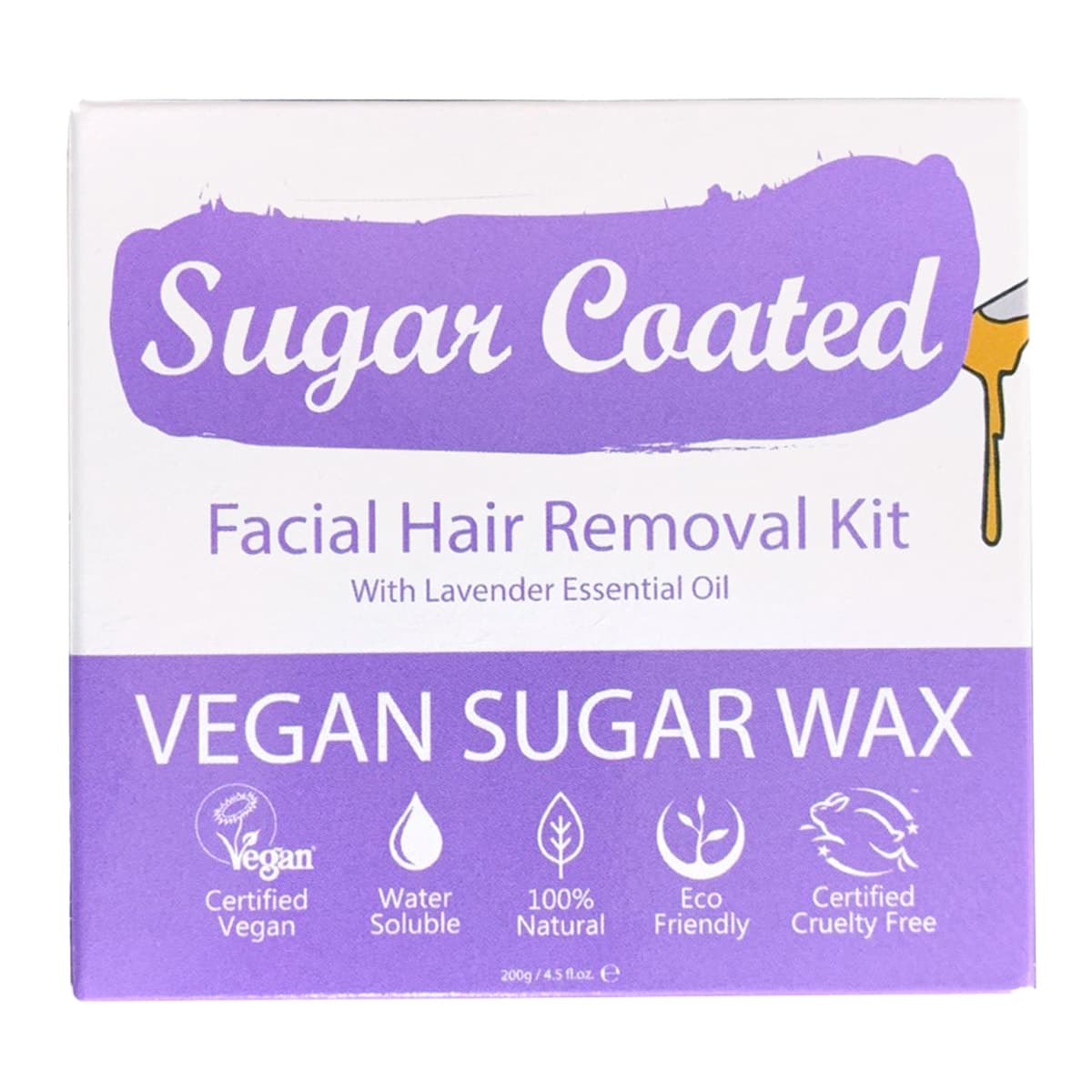 Sugar Coated Facial Hair Removal Kit 200g