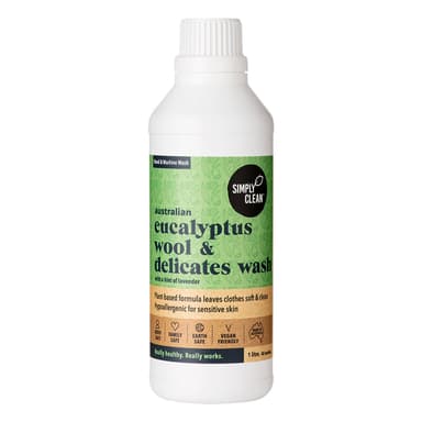 Simply Clean Australian Eucalyptus Wool & Delicates Wash 1L