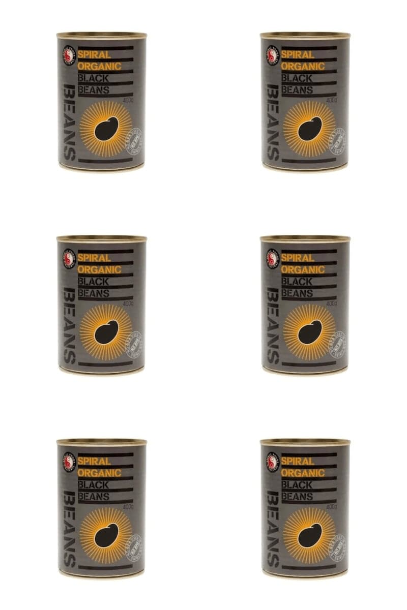 Spiral Organic Black Beans 6 x 400g