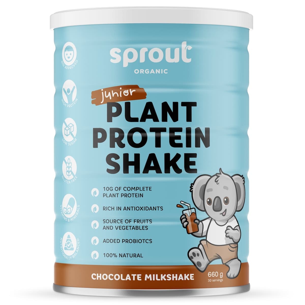 Sprout Organic Junior Plant Protein Shake Chocolate Milkshake 660g