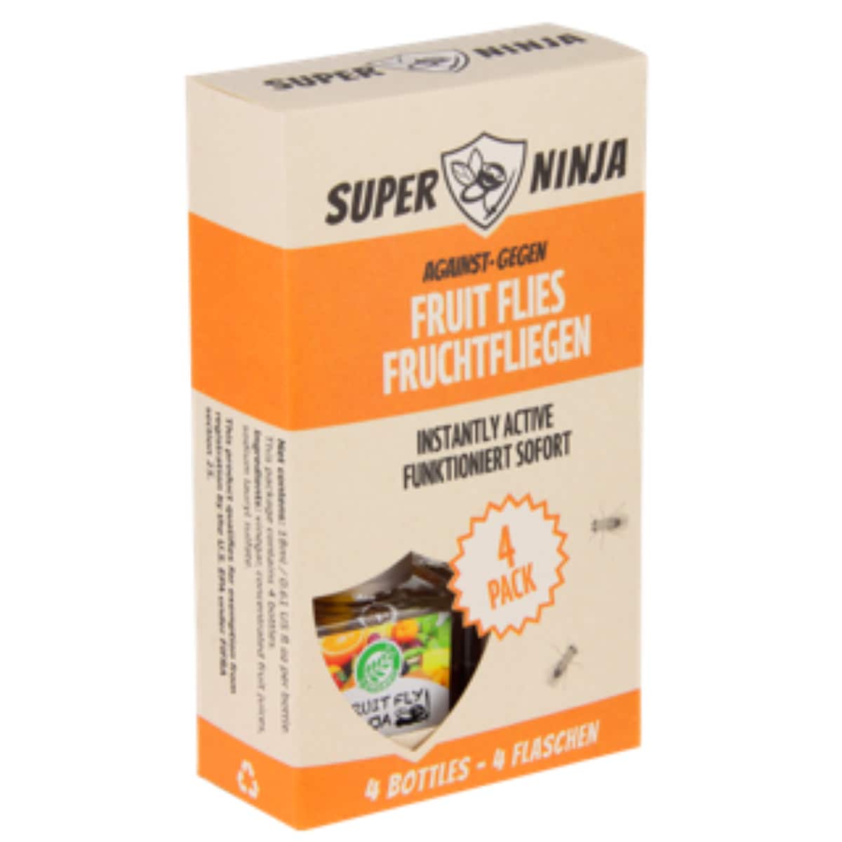 Super Ninja Fruit Fly Trap 4 Pack