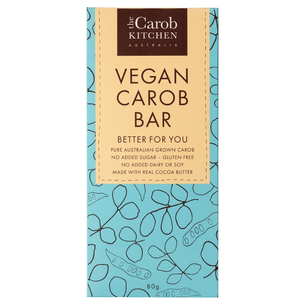 The Carob Kitchen Vegan Carob Bar 80g