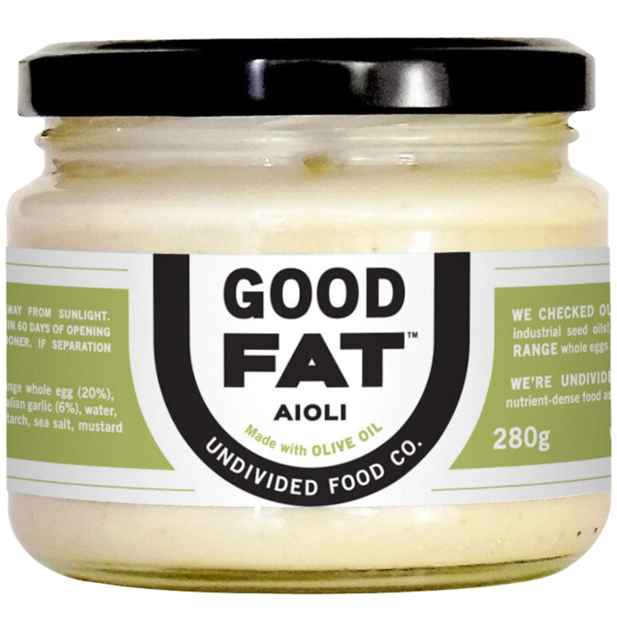 Undivided Food Co GOOD FAT Aioli 280g