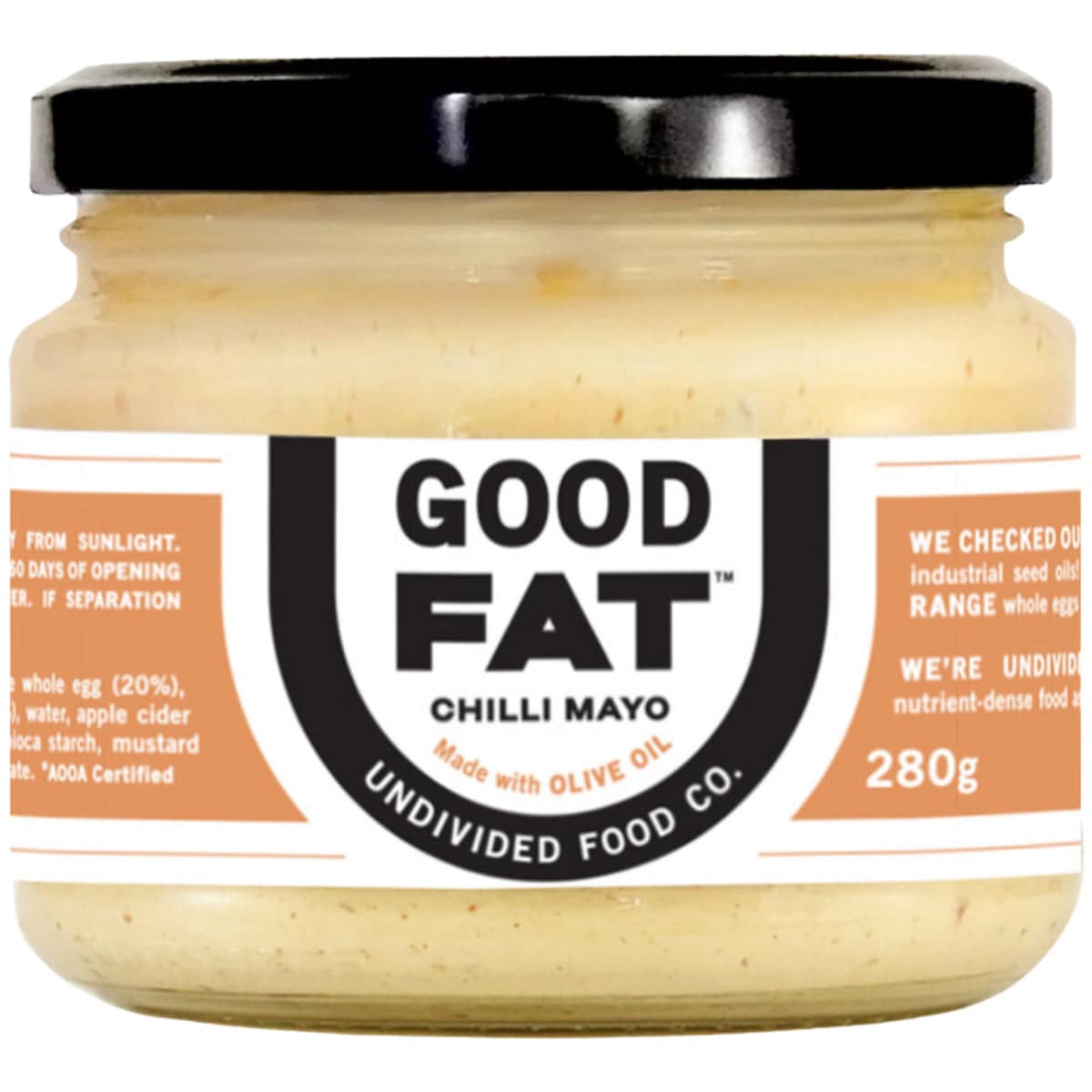 Undivided Food Co GOOD FAT Chilli Mayonnaise 280g
