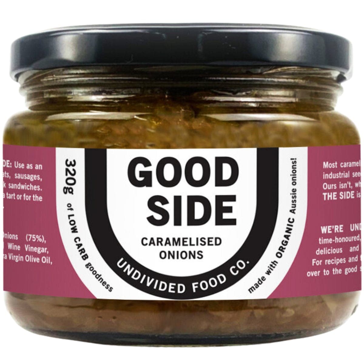 Undivided Food Co GOOD SIDE Caramelised Onions 320g