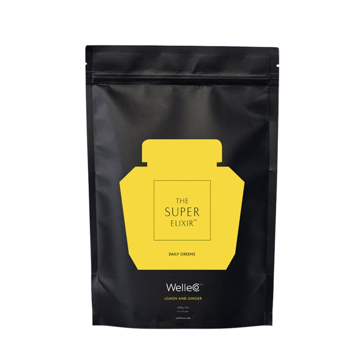 WelleCo The Super Elixir Daily Greens Refill Lemon & Ginger 300g
