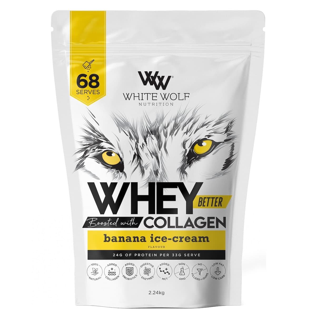 White Wolf Nutrition Whey Better Protein Banana Ice Cream 2.24kg