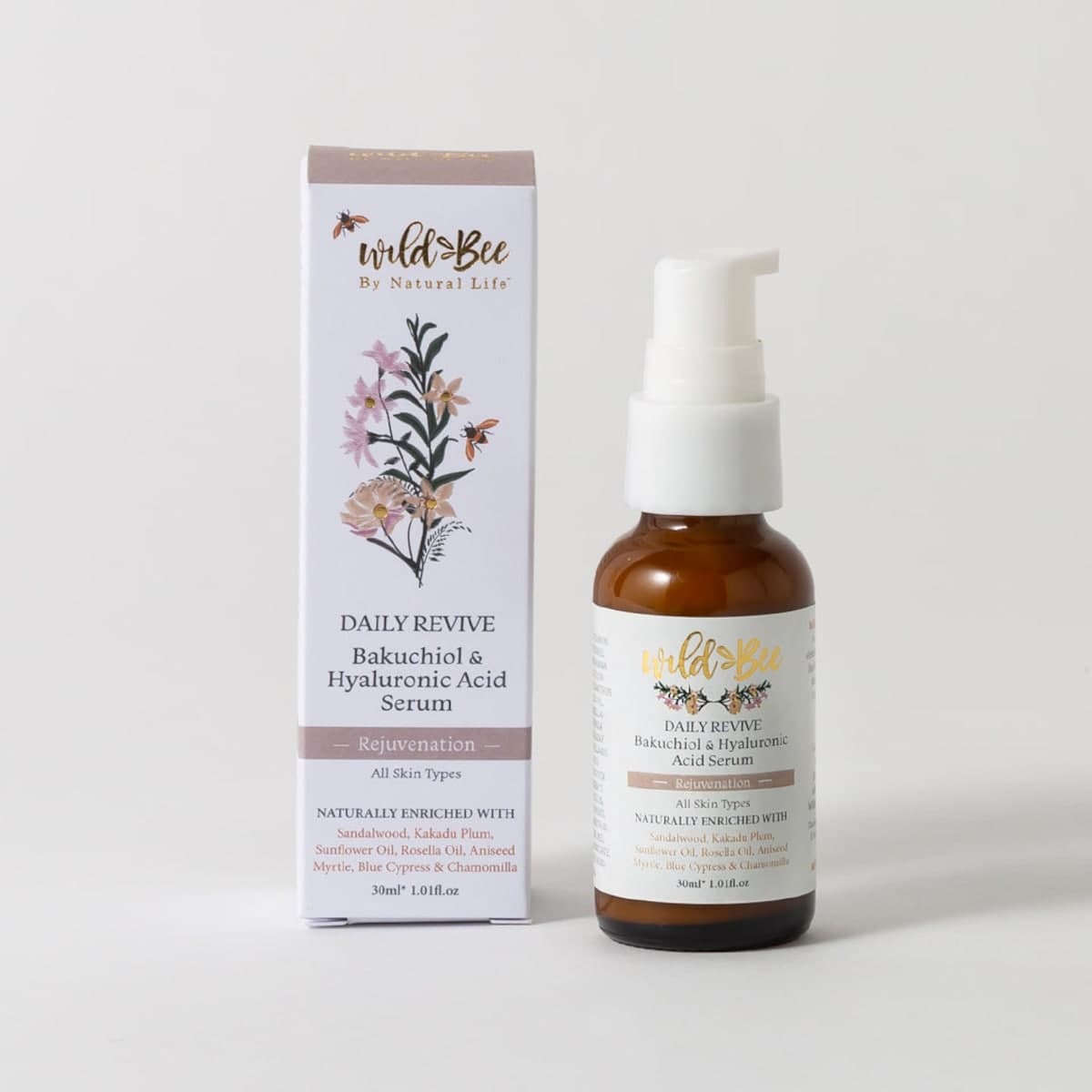 Wild Bee Daily Revive - Bakuchiol & Hyaluronic Acid Serum 30ml